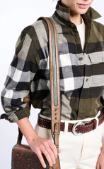 Embossed Saddle Bag ™ - Pecan (Brown)