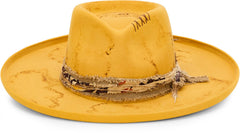 Joline Felt Western Hat ™ - Mustard (Yellow)