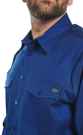 Justin Team Button Down ™ - Blue Depth (Blue)