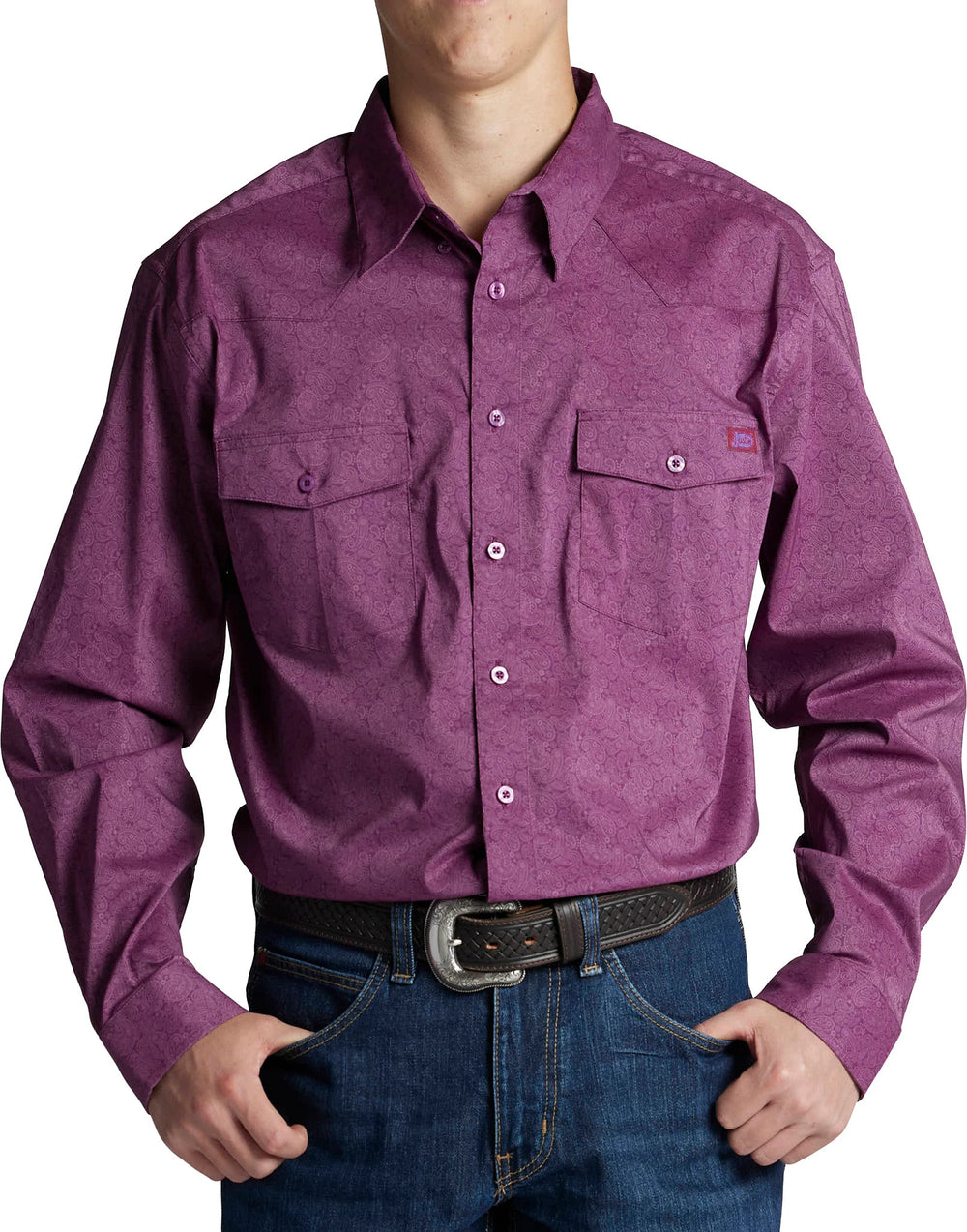 Paisley Button Down ™ - Plum Paisley (Prints)