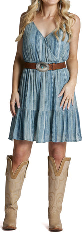 Justin Summer Dress ™ - Denim Stripe (Blue)