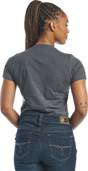 Justin Women's Original Logo Tee ™ - Charcoal (Grey)