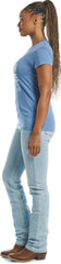 High Rise Straight Leg Womens ™ - Stone Bleach (Blue)