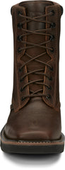 Pulley 8" Steel Toe ™ - Aged Bark (Brown)