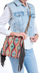 Aztec Crossbody Bag ™ - Red (Multicolor)