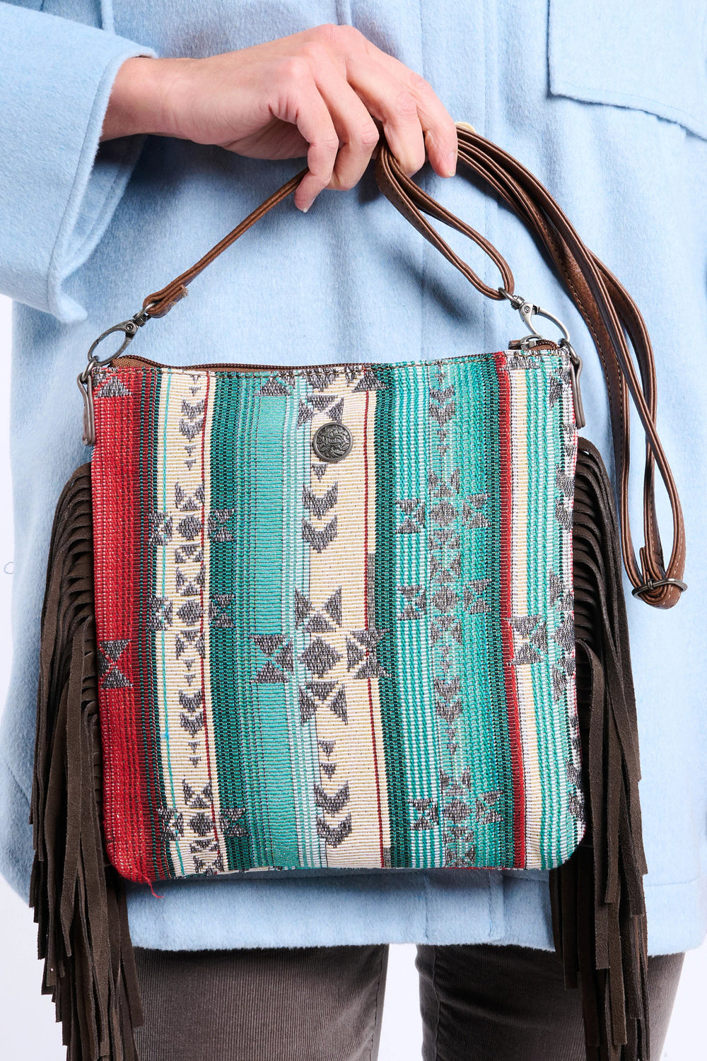 Serape Crossbody Bag ™ - Stripe (Multicolor)