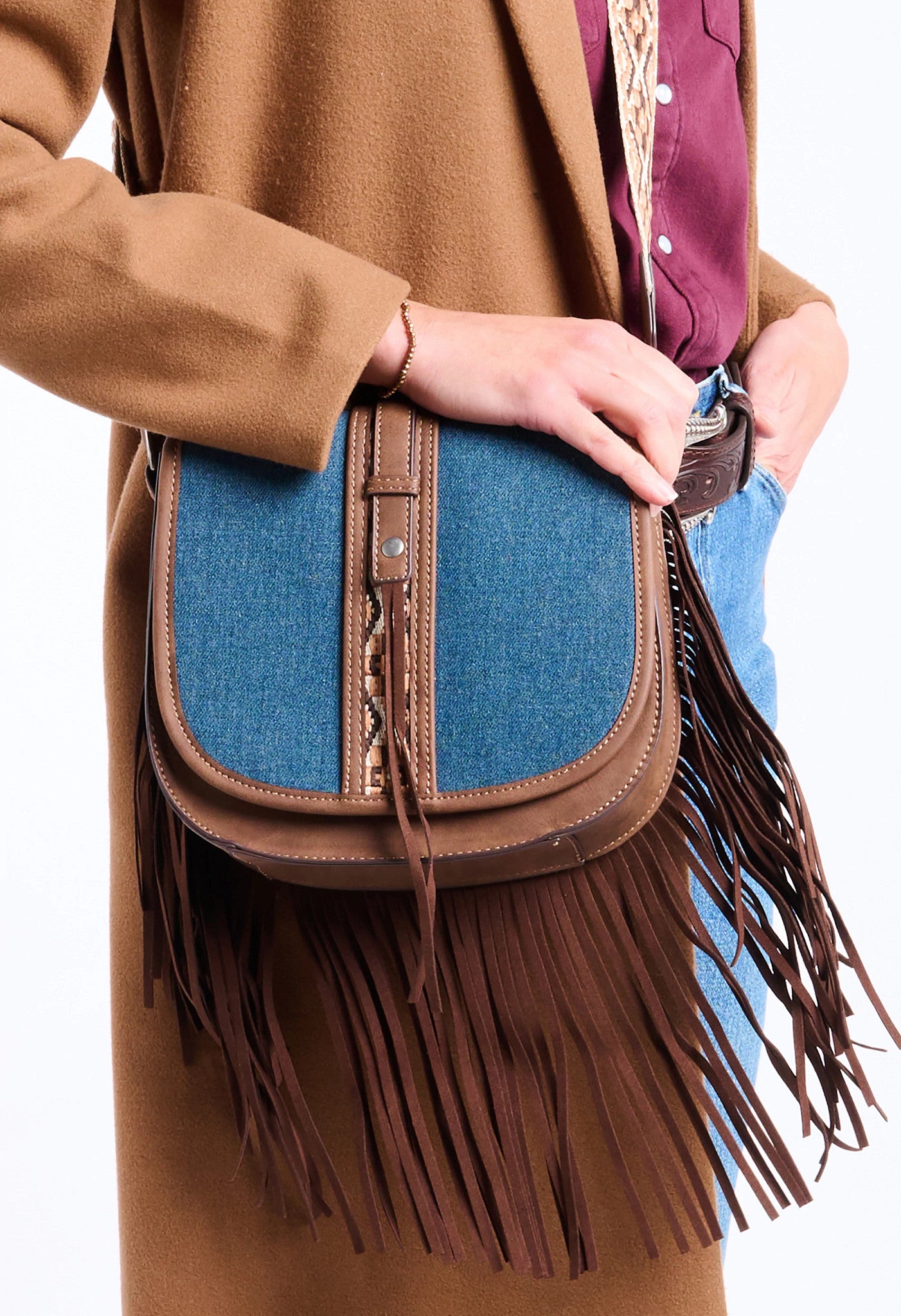 Denim Saddle Bag ™ - Blue
