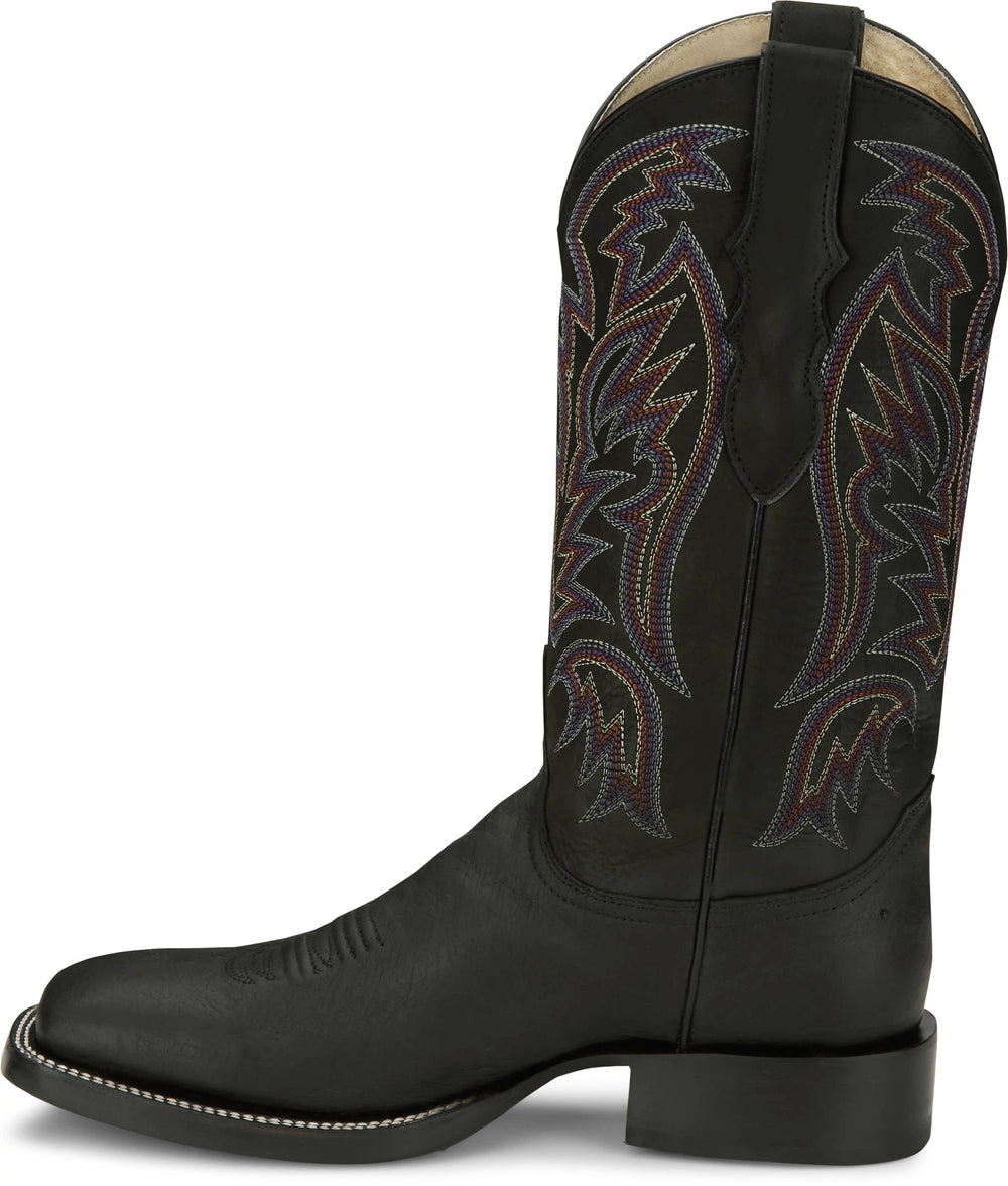 Three Bars - Smooth Ostrich ™ - Black