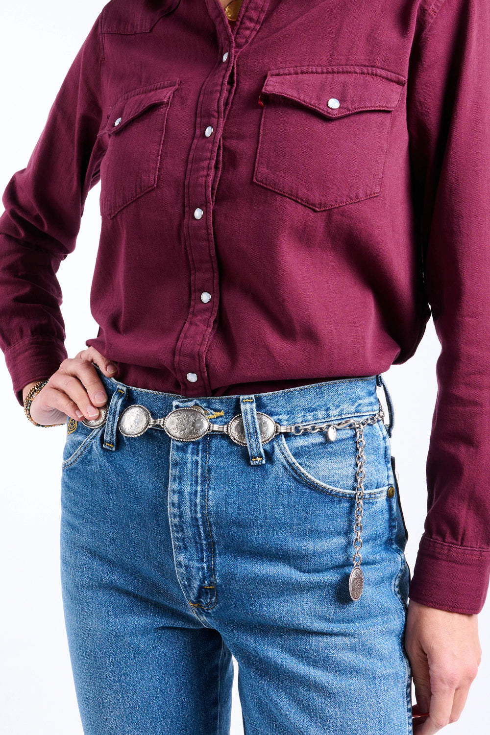 Nicole Concho Link Belt ™ - Siver (Grey)
