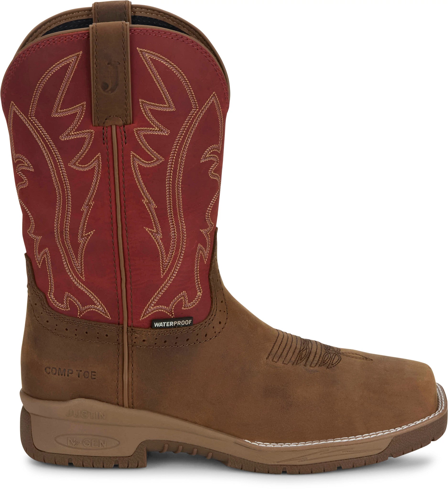 Nitread 11" Waterproof Nano Comp Toe ™ - Amber (Brown)