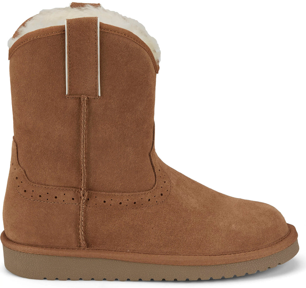 Heidi 8" Suede Shearling ™ - Chestnut (Brown)