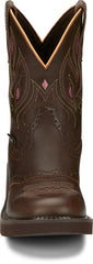 Gemma 8" Western Boot ™ - Dark Brown (Brown)