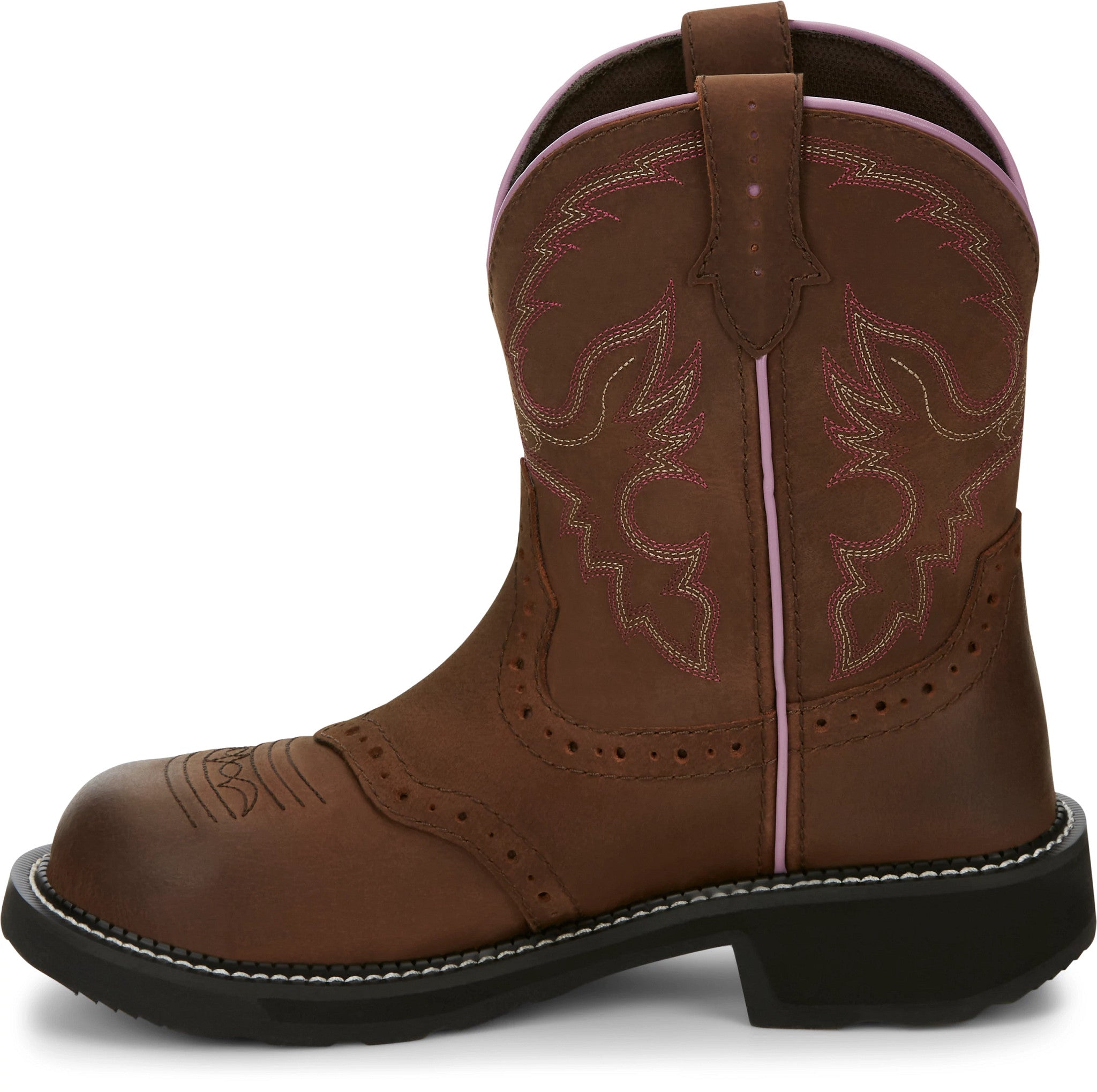 Wanette 8" Steel Toe Waterproof Work Boot ™ - Aged Bark (Brown)
