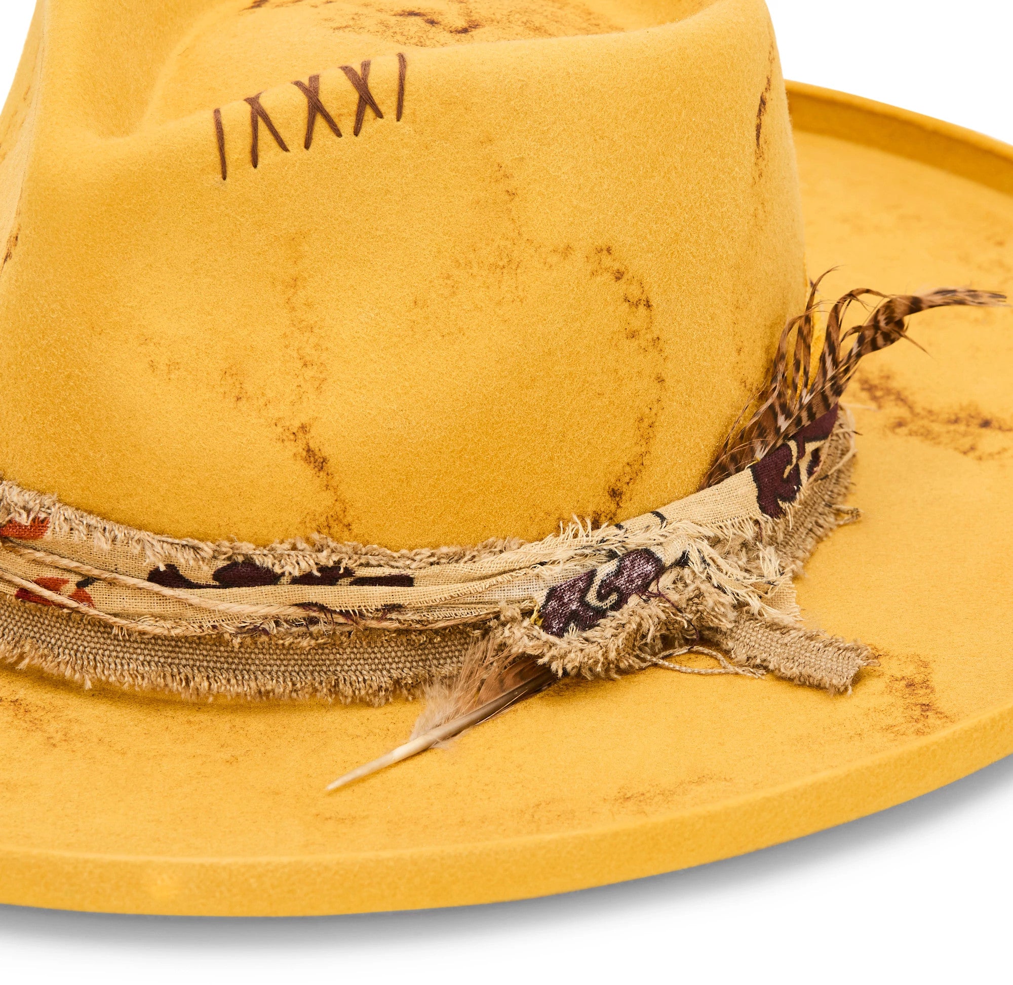 Joline Felt Western Hat ™ - Mustard (Yellow)