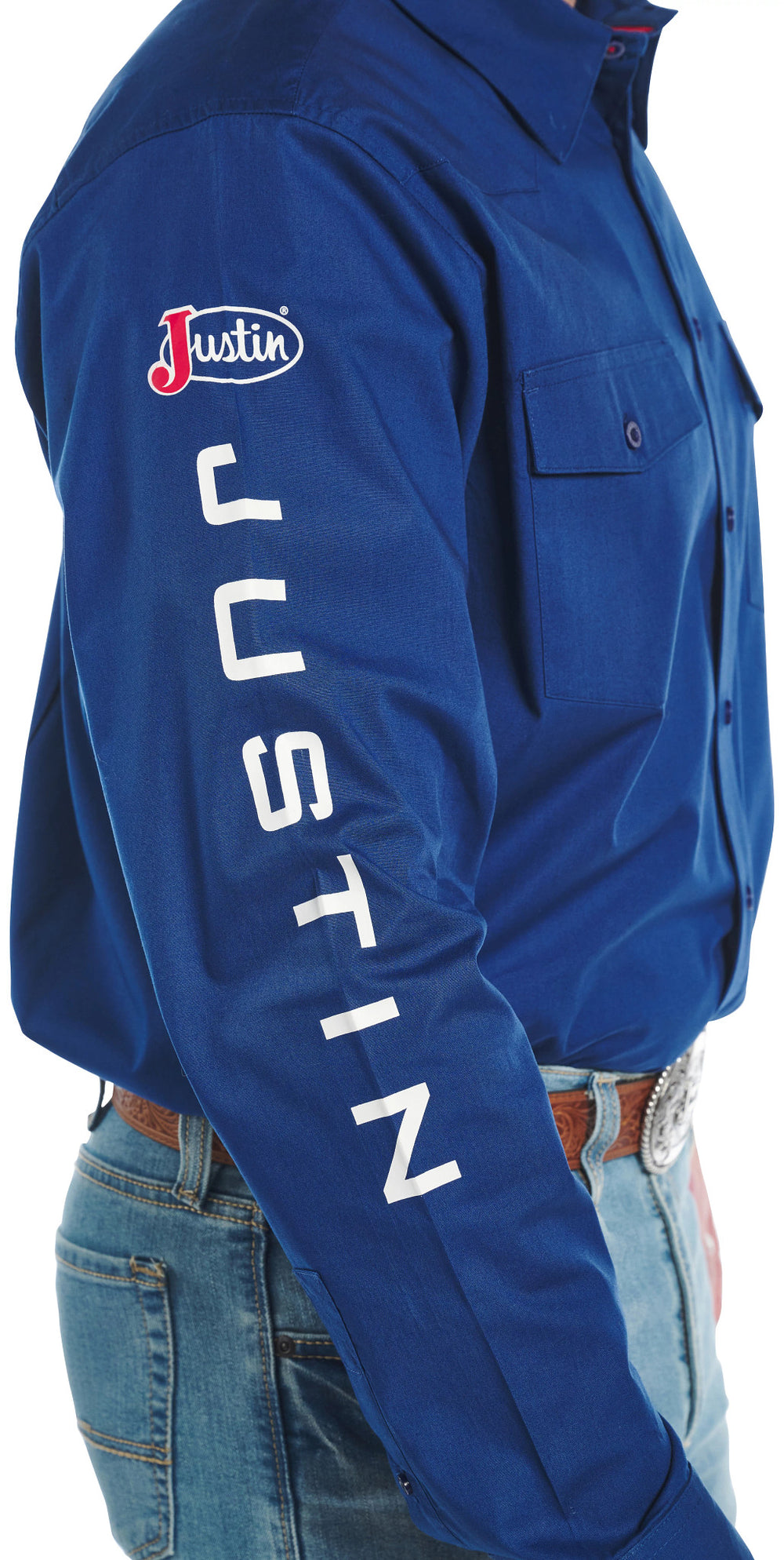 Justin Team Button Down ™ - Blue Depth (Blue)