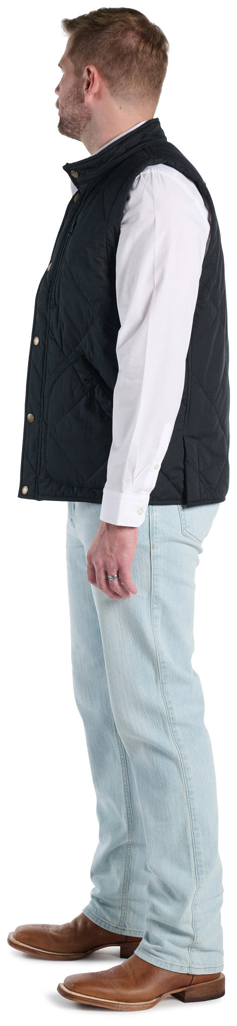 Justin Men's Quilted Vest ™ - Black