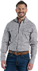 Buckskin Mens Woven Shirt ™ - Grey Paisley (Grey)