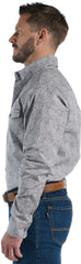 Buckskin Mens Woven Shirt ™ - Grey Paisley (Grey)