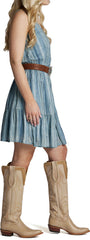 Justin Summer Dress ™ - Denim Stripe (Blue)