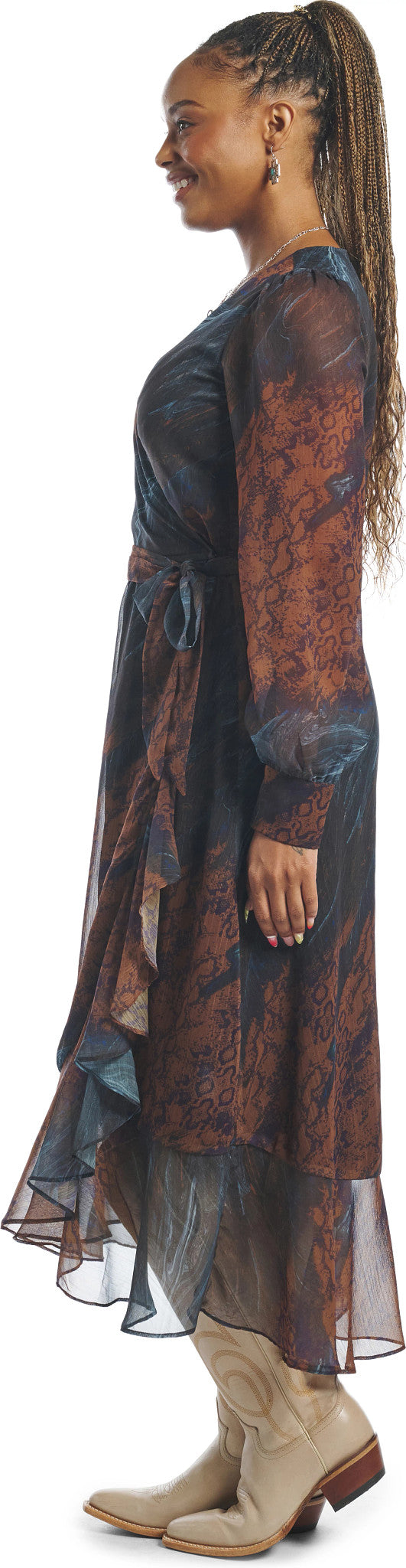 Justin Women's Wrap Maxi Dress ™ - Multicolor