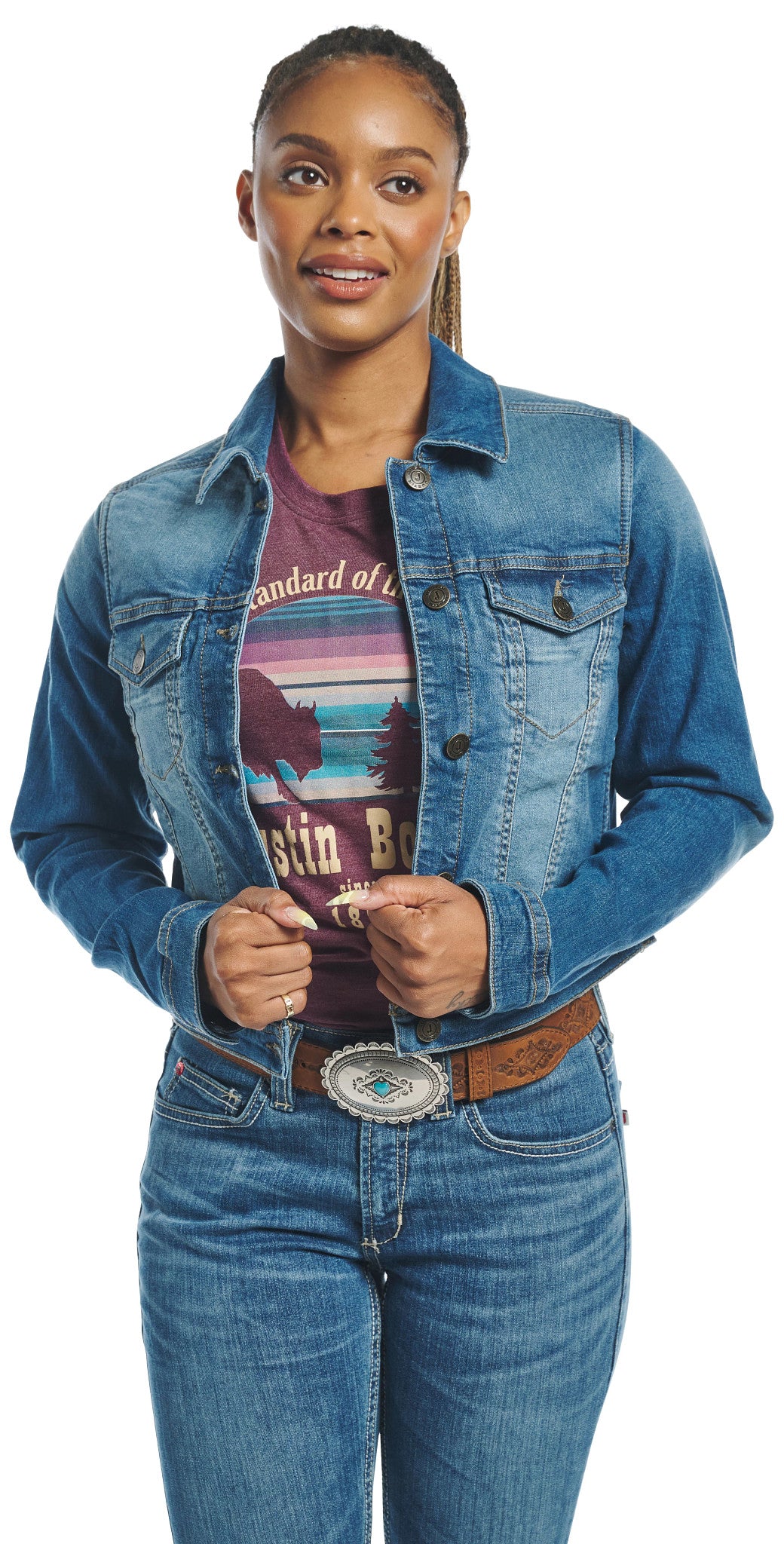 Women's Denim Jacket ™ - Denim (Blue)