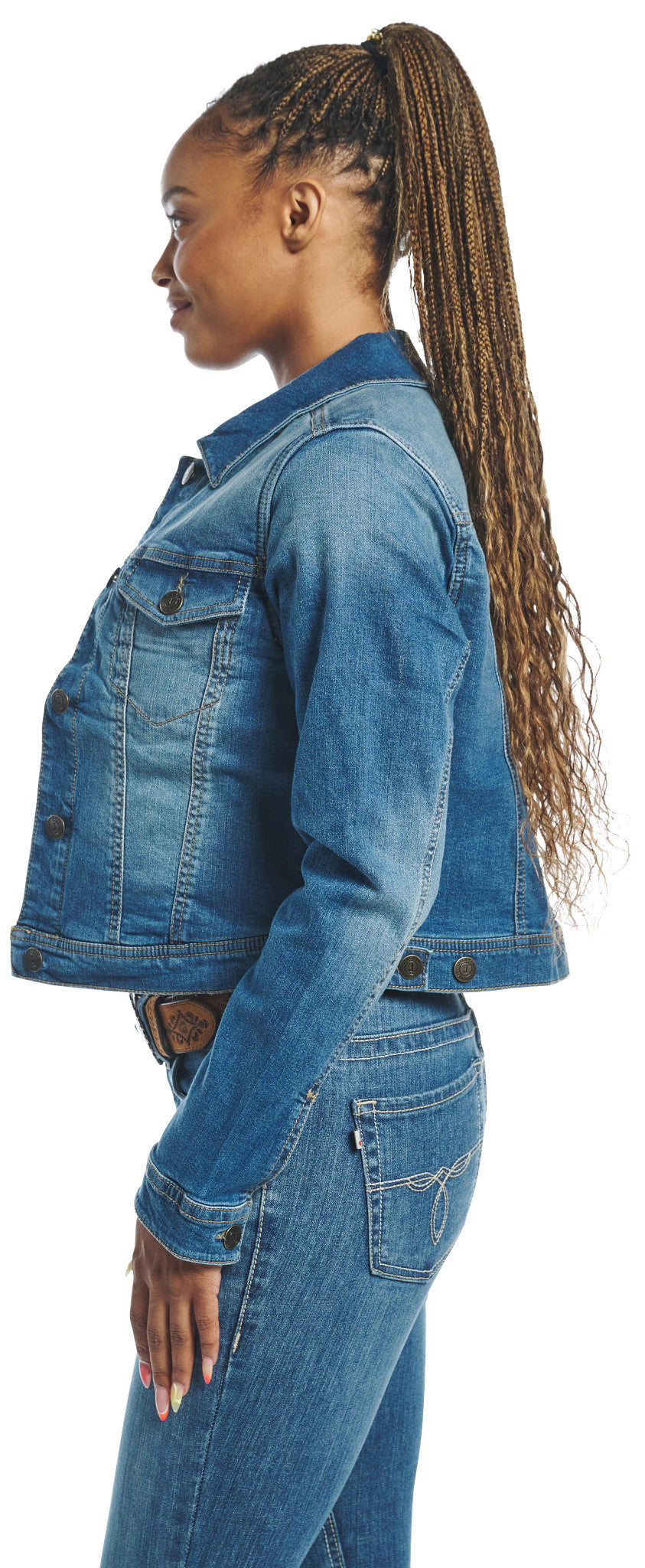 Women's Denim Jacket ™ - Denim (Blue)