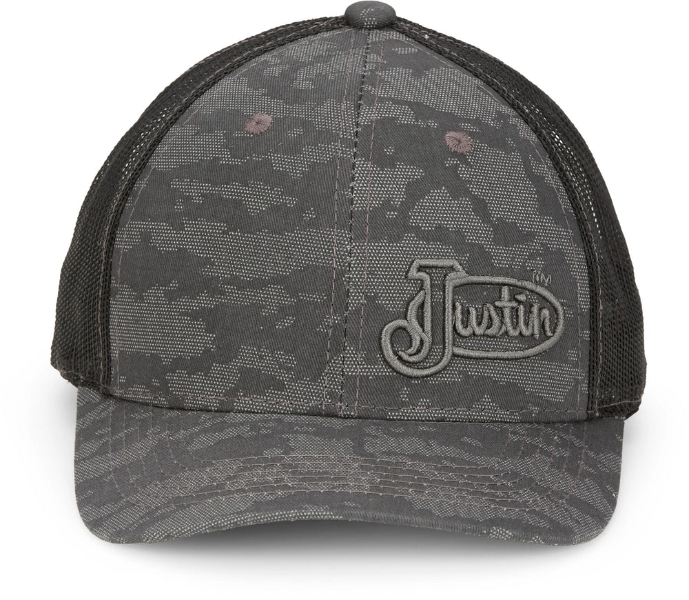 Camo Cap ™ - Grey Camo Grey Logo (Grey)
