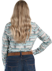 Justin Women's Woven Shirt ™ - Turquoise (Multicolor)