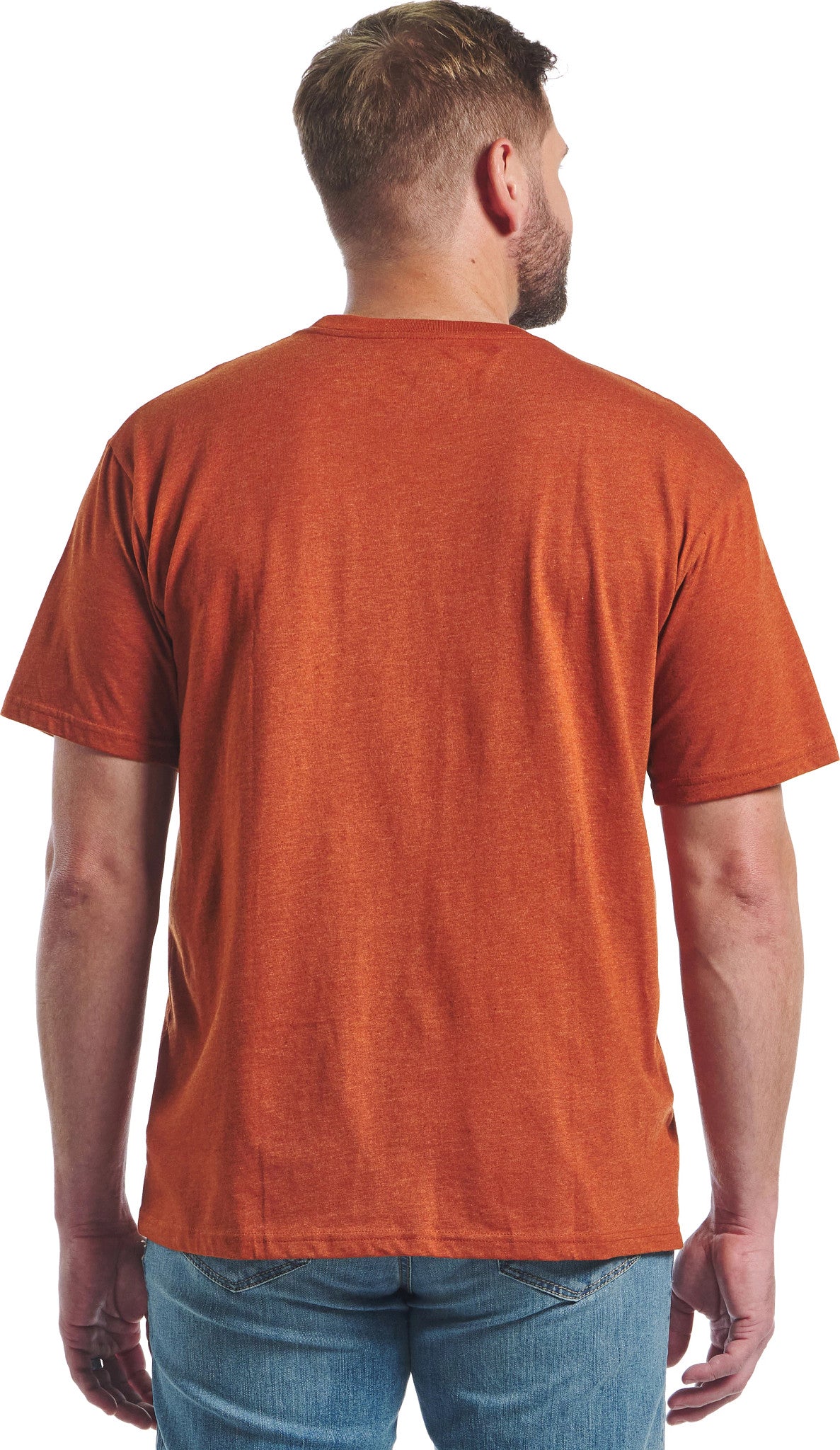 Justin Men's Logo Tee ™ - Rust Heather (Orange)