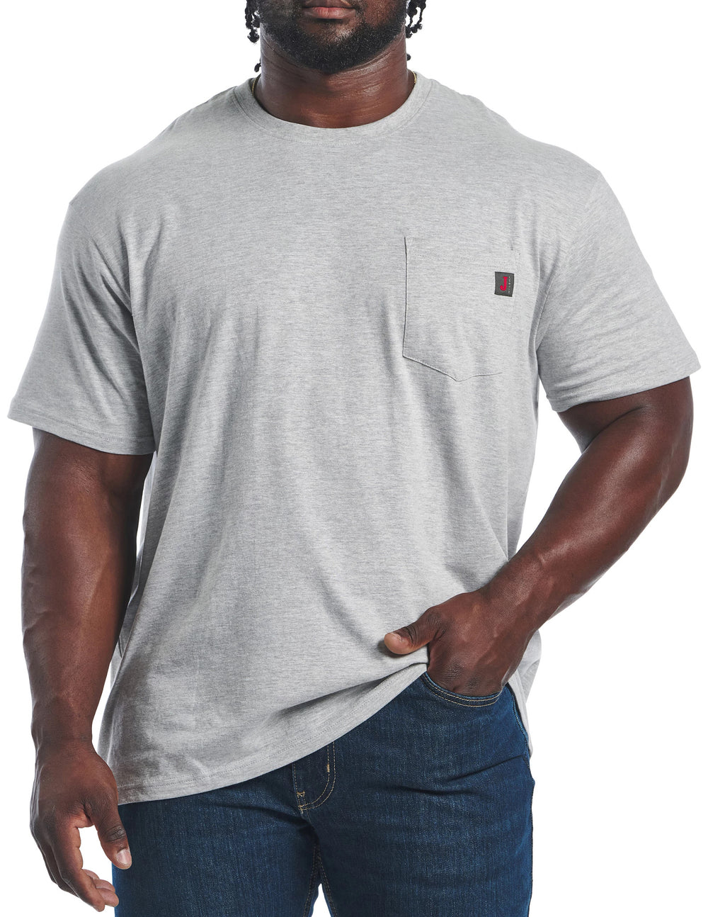 Men's Justin Pocket Tee ™ - Heather Grey (Grey)