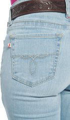 High Rise Straight Leg Womens ™ - Stone Bleach (Blue)