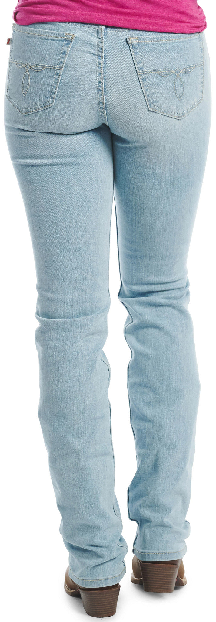High Rise Straight Leg Womens ™ - Stone Bleach (Blue)