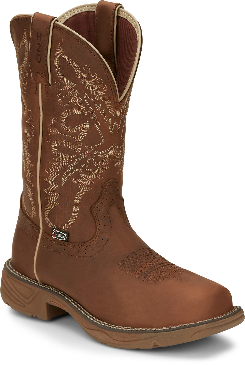Rush 11" Women's Waterproof Work Boot ™ - Rustic Tan (Tan)