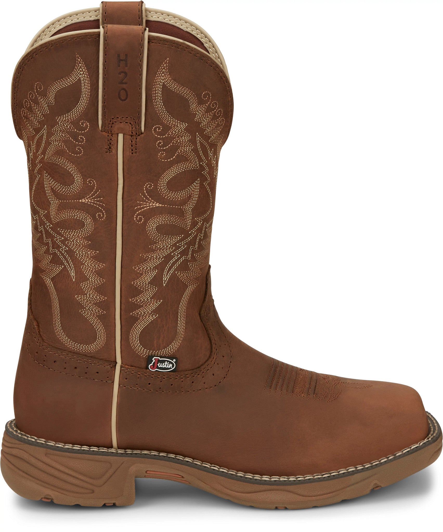 Rush 11" Women's Waterproof Work Boot ™ - Rustic Tan (Tan)
