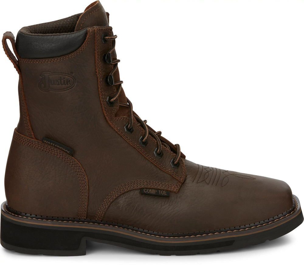 Driller 8" Waterproof Comp Toe ™ - Aged Bark (Brown)