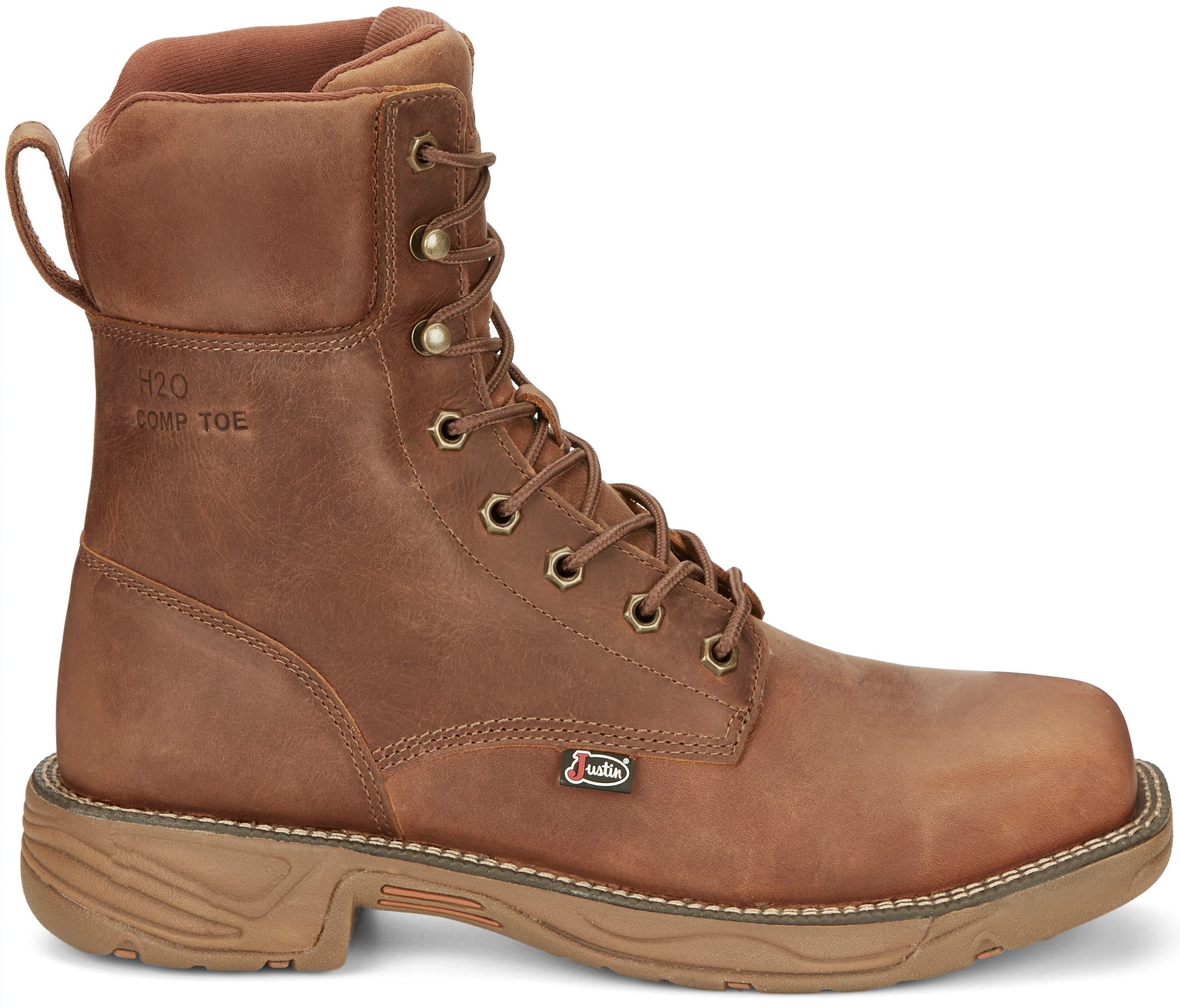 8" Rush Waterproof Nano Comp Toe ™ - Barley (Brown)