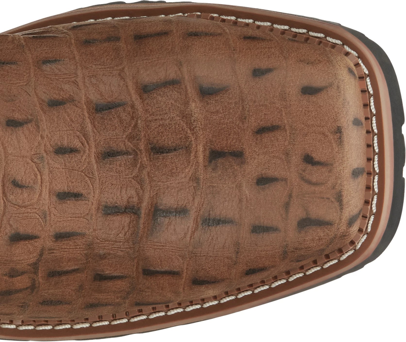 Derrickman 12" Waterproof Composite Toe Work Boot ™ - Caramel Croc Print (Tan)