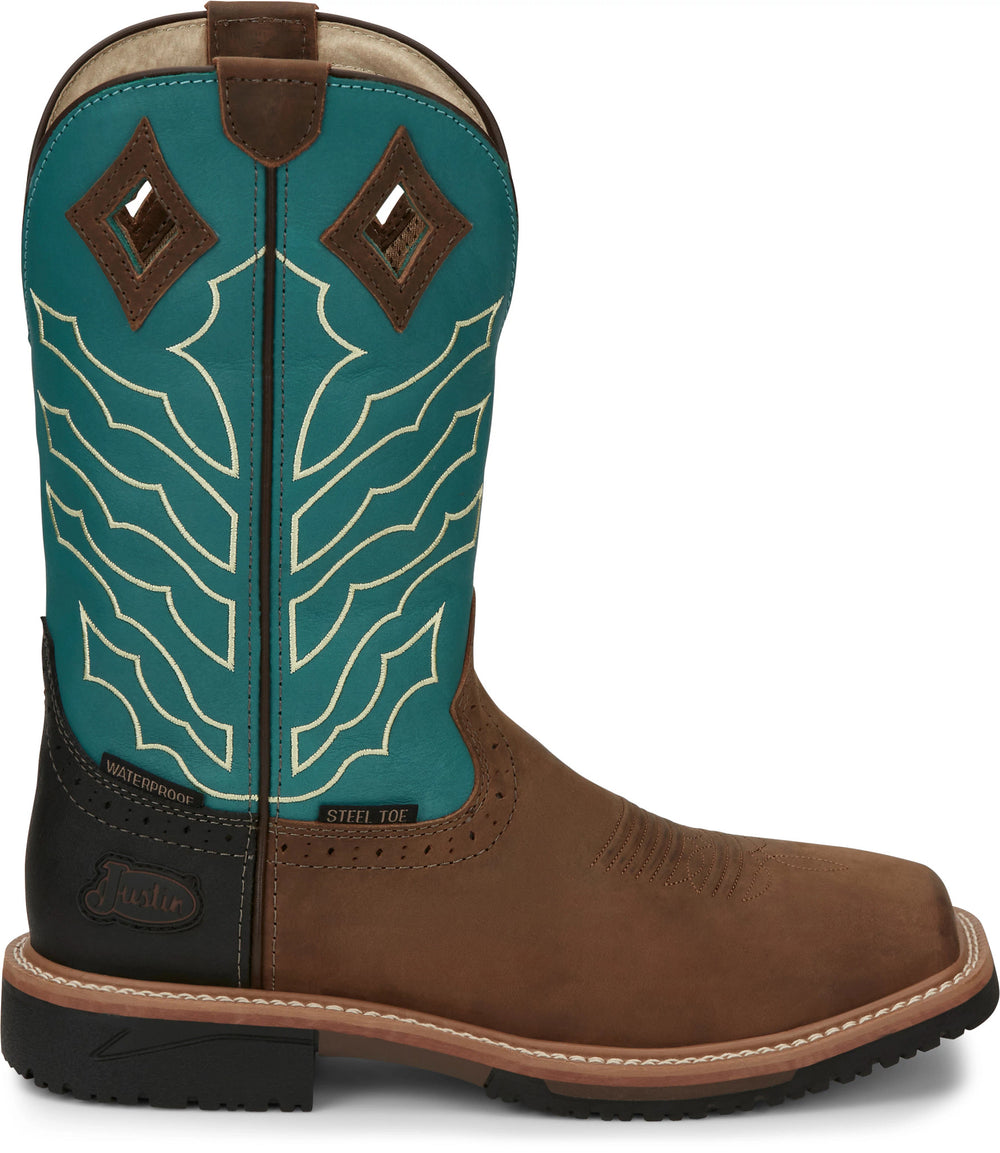 Derrickman 11" Waterproof Steel Toe ™ - Brown