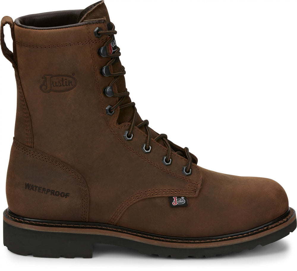 Drywall 8" Waterproof Steel Toe ™ - Brown