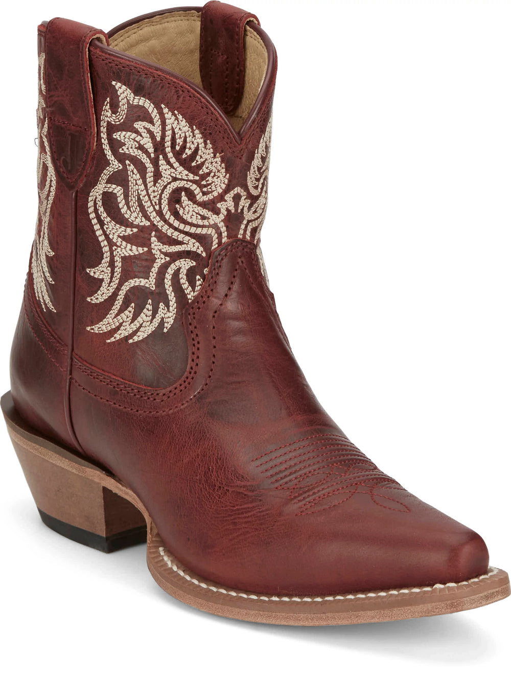 Isabella 7" Bootie ™ - Ruby (Red)